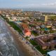 view of south padre island, one of the best beach towns in Texas