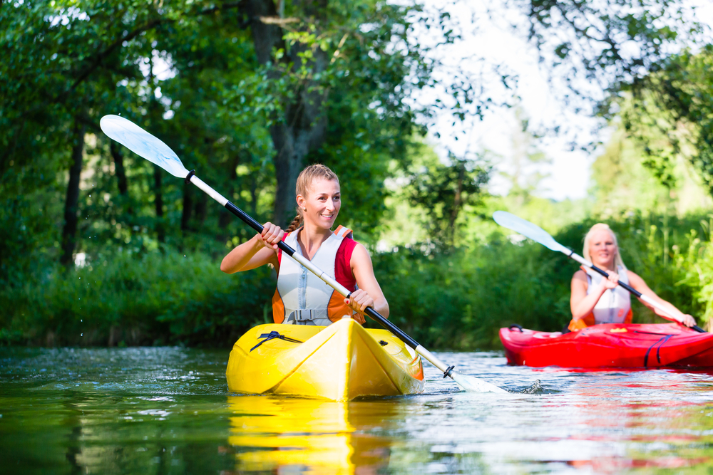women on kayaks things to do in beaumont