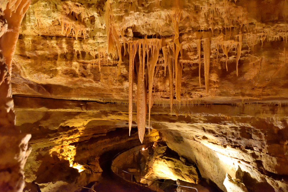 The incredible Natural Bridge Caverns with rock formations