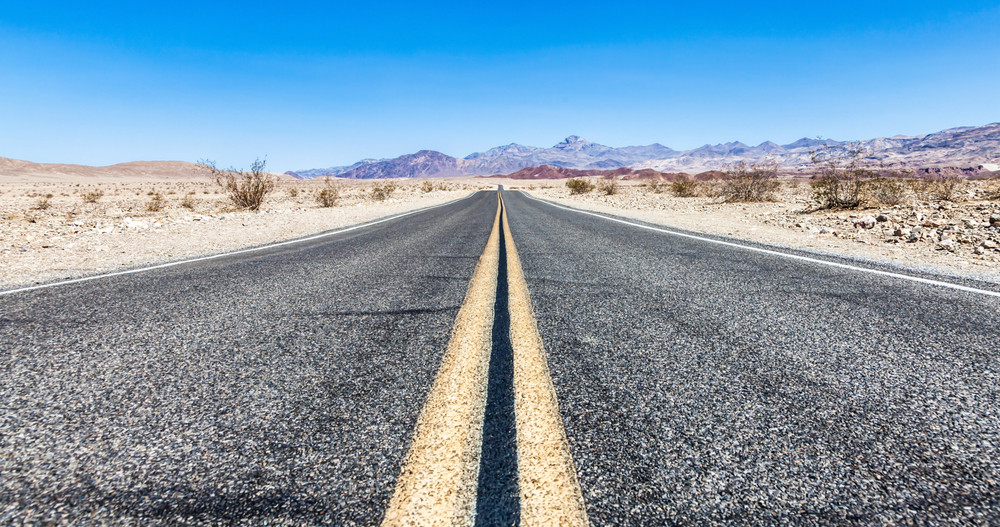 road in the desert route 66 in texas