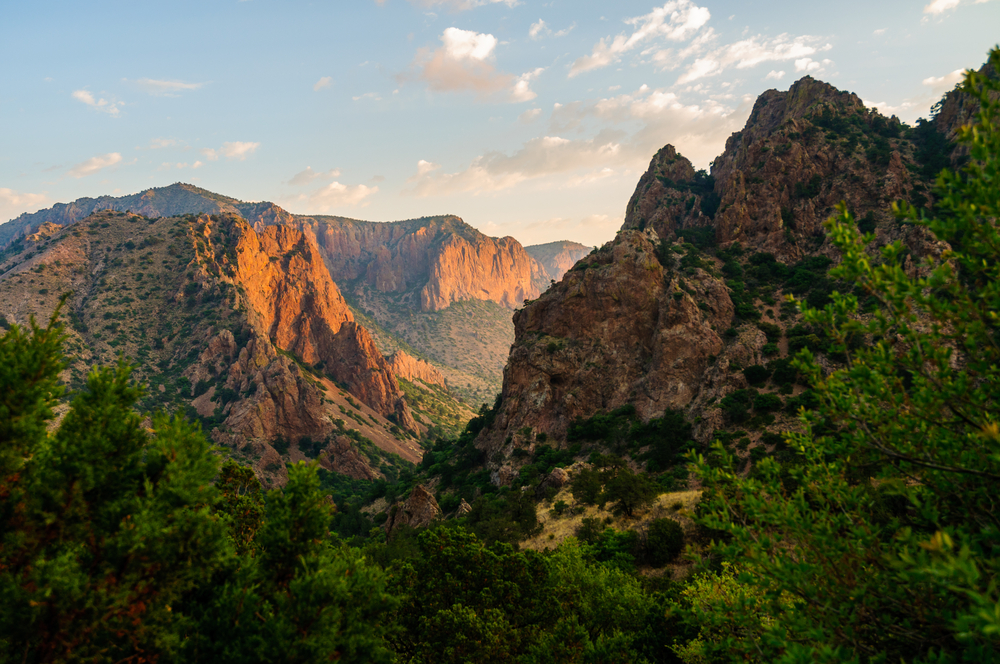 Big Bend National Park at sunset on your texas road trip