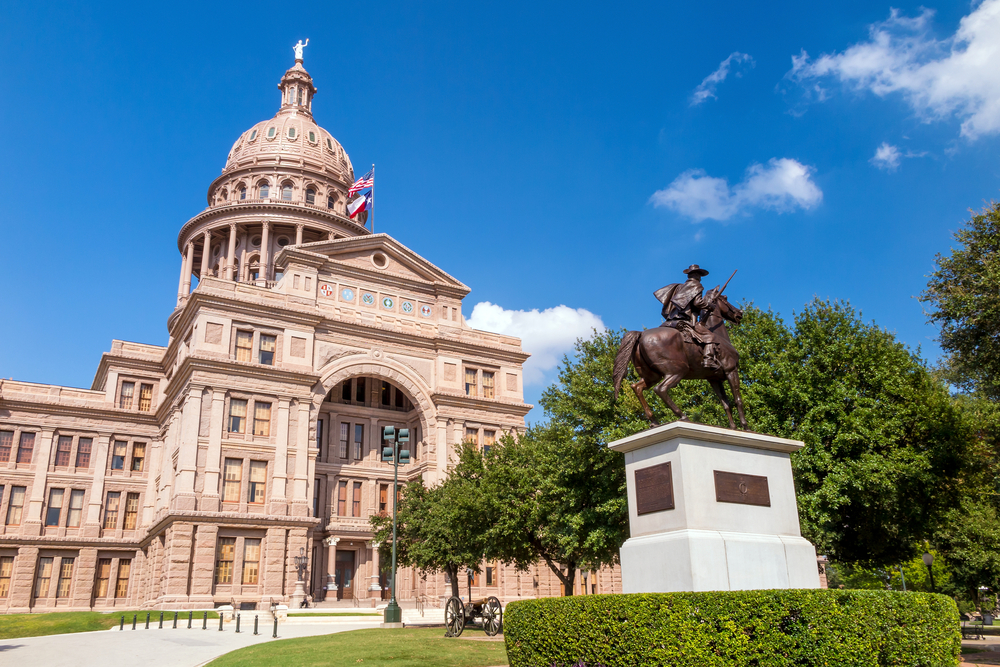 Texas State Capitol on a sunny day