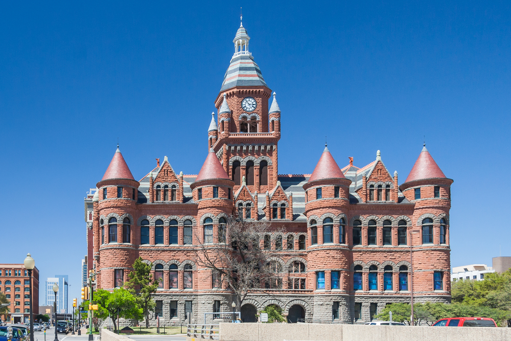 The Old Red Museum in downtown Dallas on a sunny day