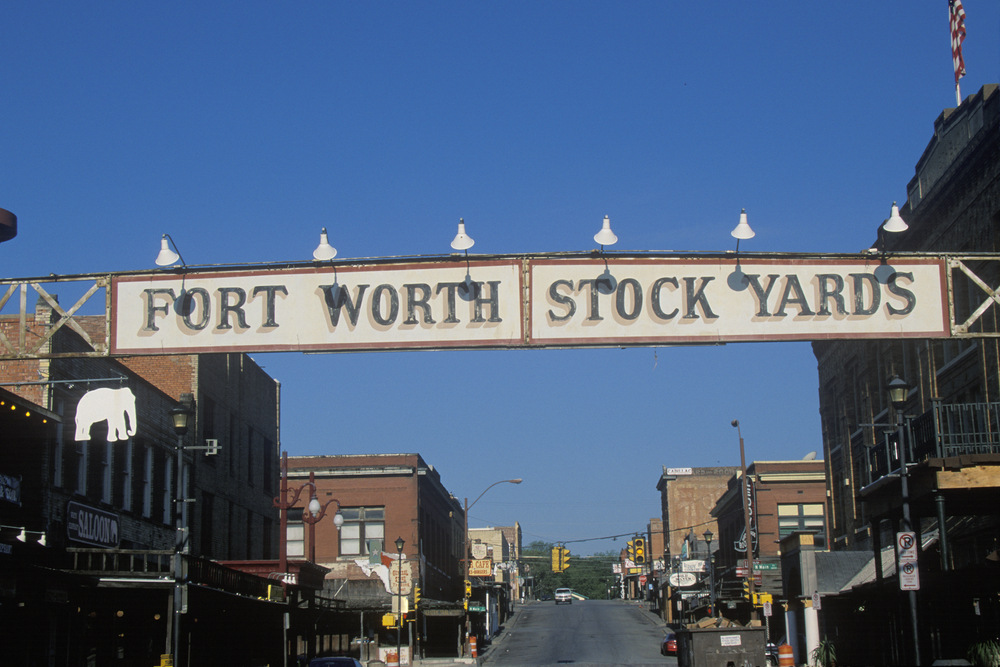 photo of the Fort Worth stockyards entrance sign 