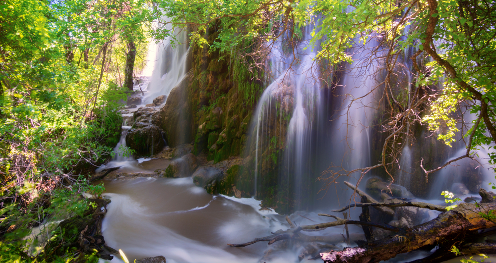 photo of the waterfalls at Gorman Falls in Texas that should be on your texas bucket list