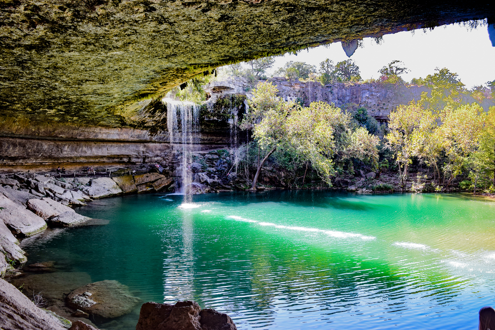 water hanging in the hamilton pool one of the best things to do in texas