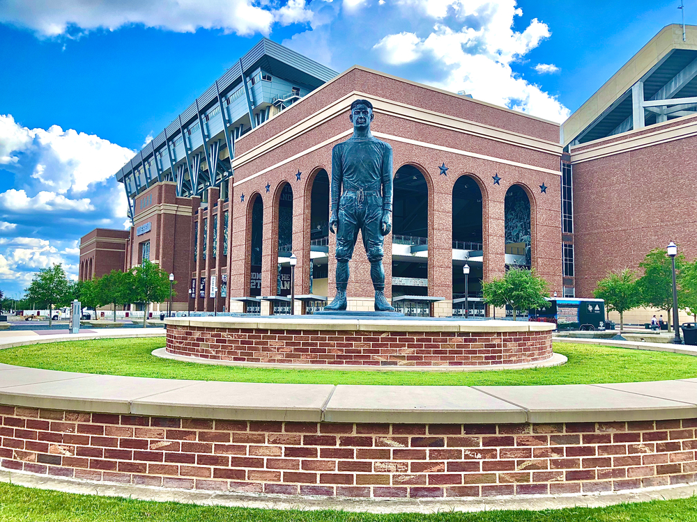 photo of a statue at Kyle Field