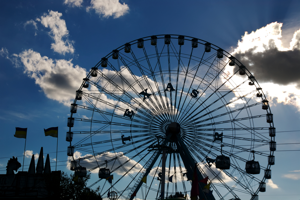 photo of the Texas Ferris wheel at the texas state fair 