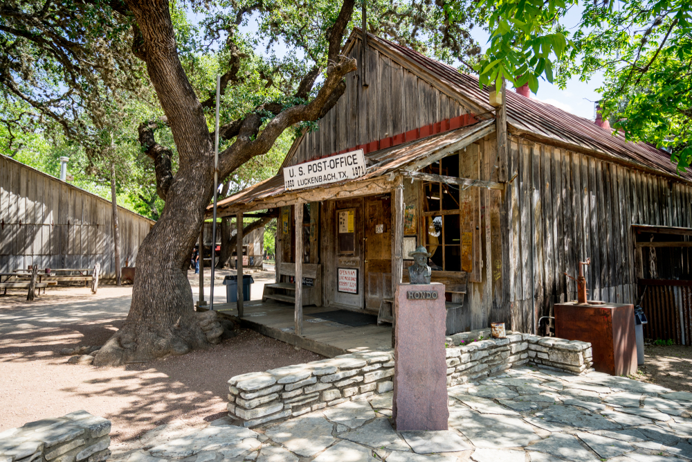 post office in Luckenbach one of the German towns in Texas