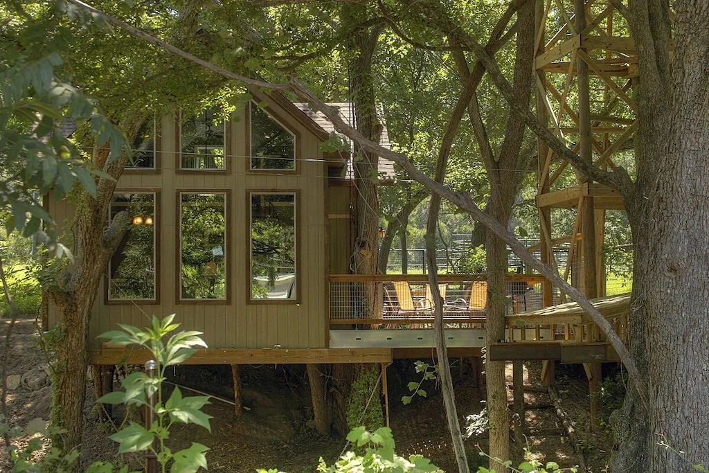 the birdseye perch one of the best treehouses in texas