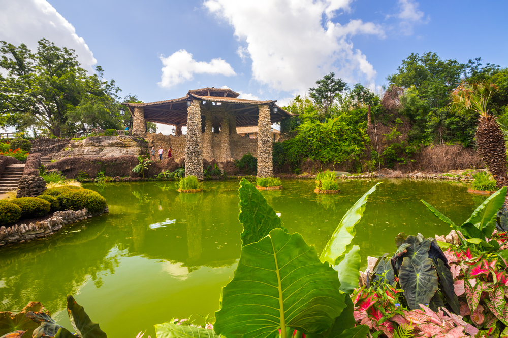 Sunken Gardens in Brakenridge Park, one of the parks in San Antonio