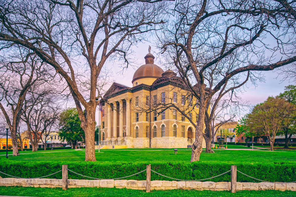 visit one fo the towns in Texas hill country with architecturally stunning buildings