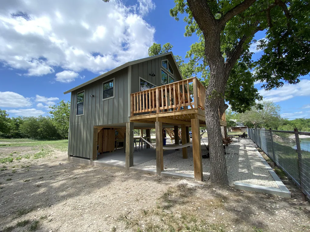 one of the riverfront treehouses in Texas!