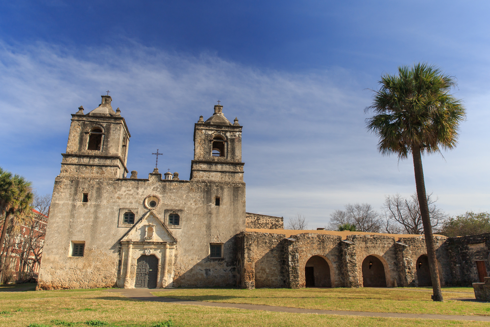historic structure on the mission trail, some of the best hiking in San Antonio