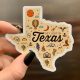 Texas shaped magnet with get lost in Texas written on it texas gifts