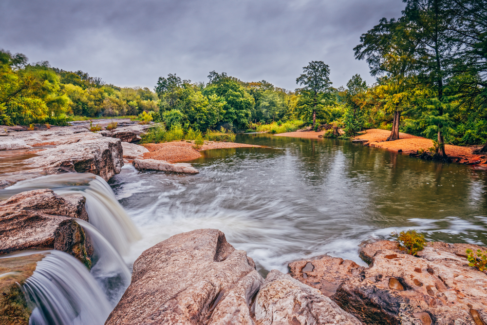 photo of lower mckinney falls. one of the best waterfalls near austin.