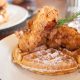 chicken and waffles at one of the best breakfast in san antonio restaurants