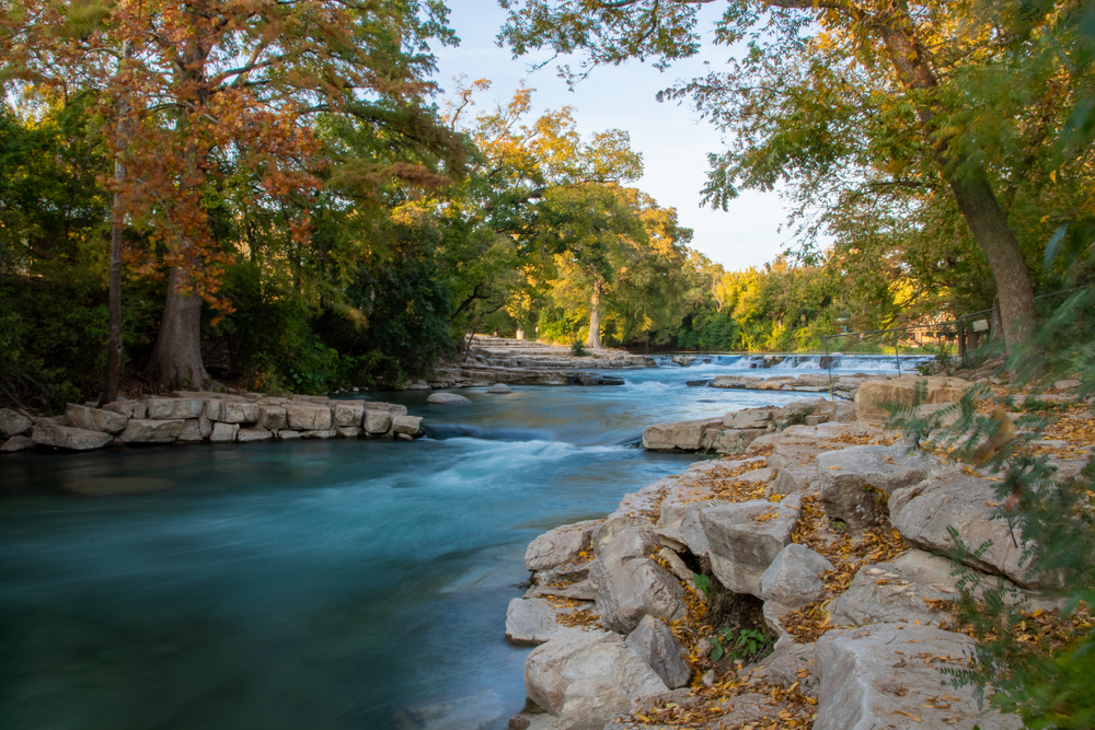 A photo of a beautiful spot on the river in San Marcos. 