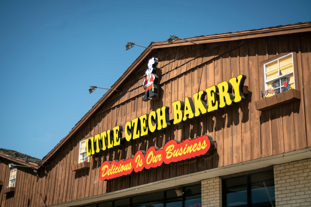 A photo of a Czech bakery in West.