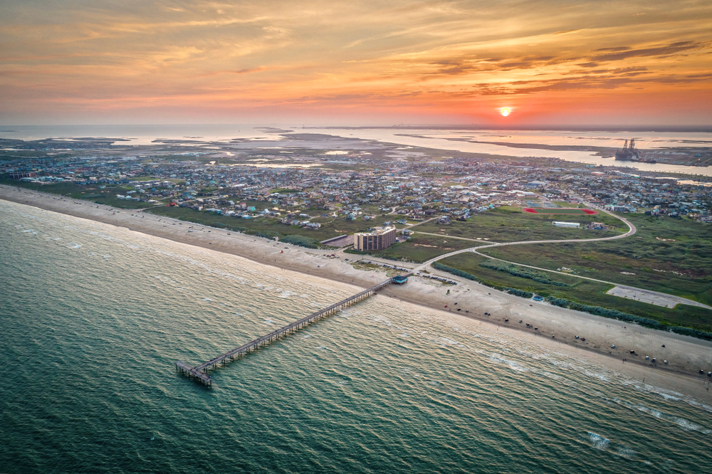 Photo of Aransas Beach, one of the best texas gulf coast beaches. 