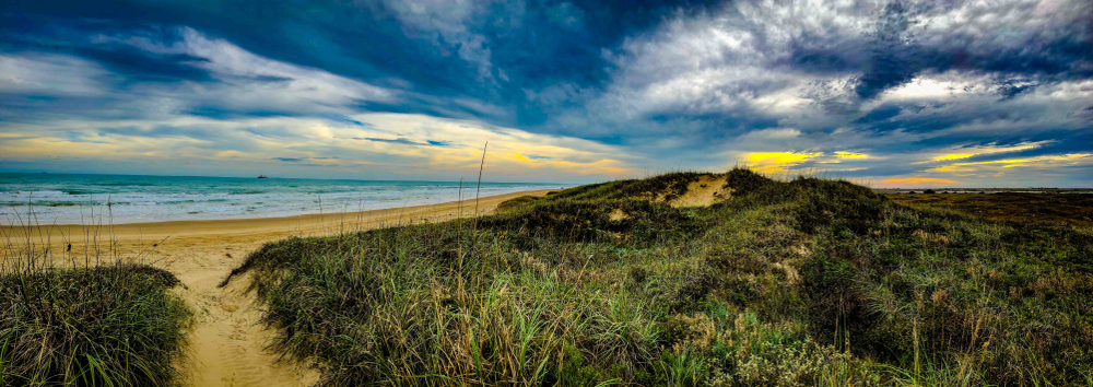 Photo of the Boca Chica beach, one of the best Texas Gulf Coast Beaches. 