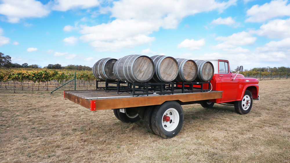 Wineries in Texas are famous for their authentic Texas grapes, which make their wine all natural and Texas based. they are stored in barrels like in this photo.