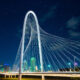 Photo of the Margaret Hunt Hill Bridge, one of the best things to do in Dallas at night